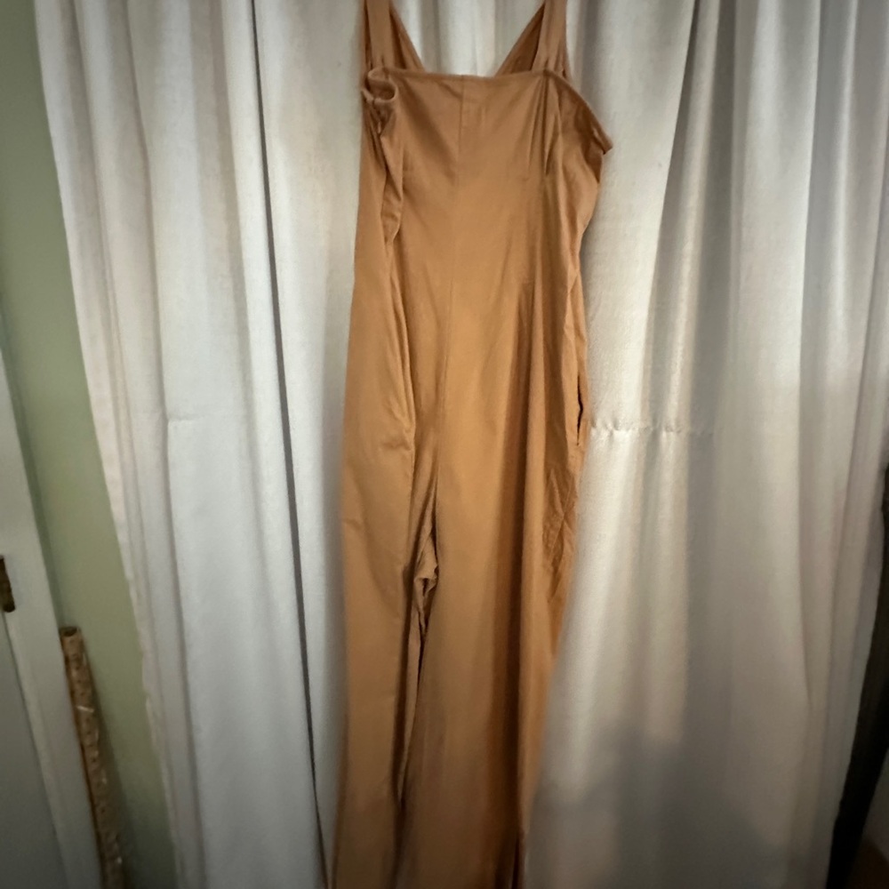 Universal Thread Camel Button-Front Jumpsuit - image 4